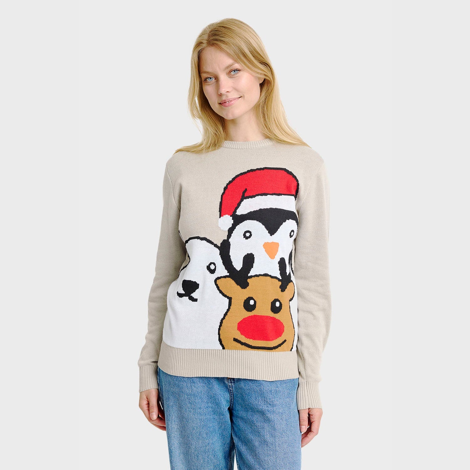 Animal Christmas Sweater β Women